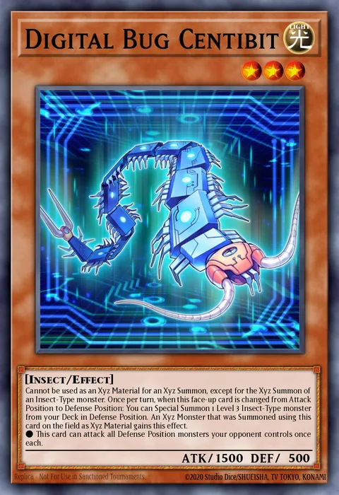 Digital Bug Centibit trading card