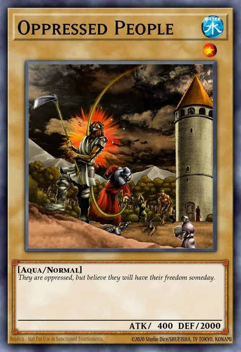 Oppressed People trading card