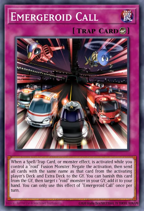 Emergeroid Call trading card