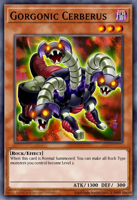 Gorgonic Cerberus trading card