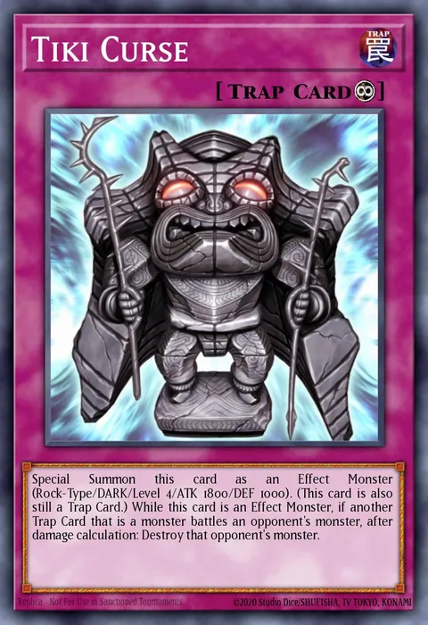 Tiki Curse trading card