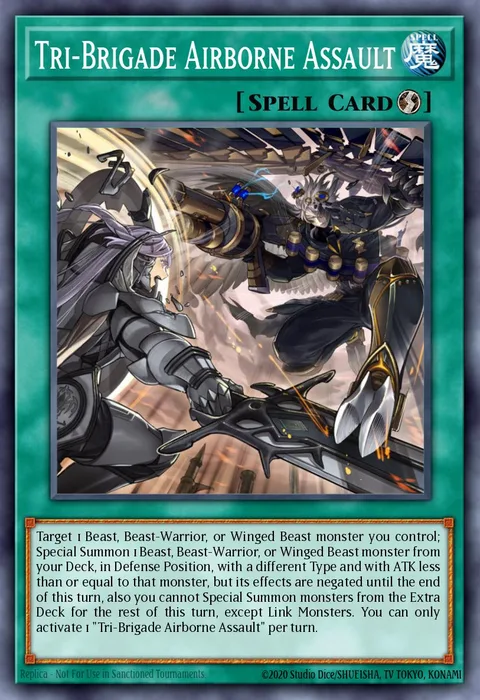 Tri-Brigade Airborne Assault trading card