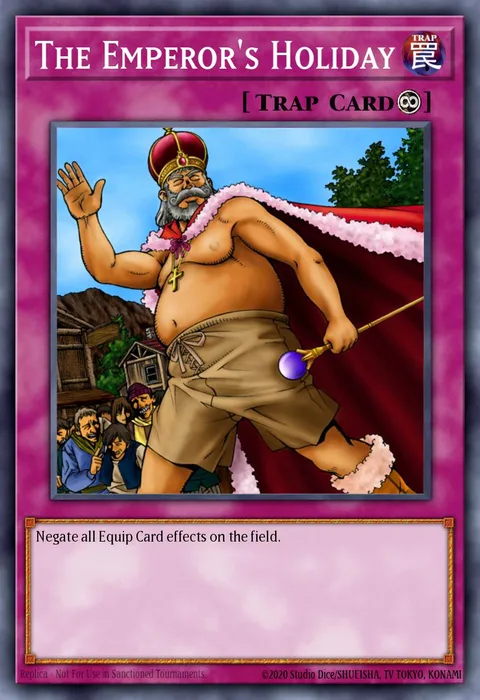 The Emperor's Holiday trading card