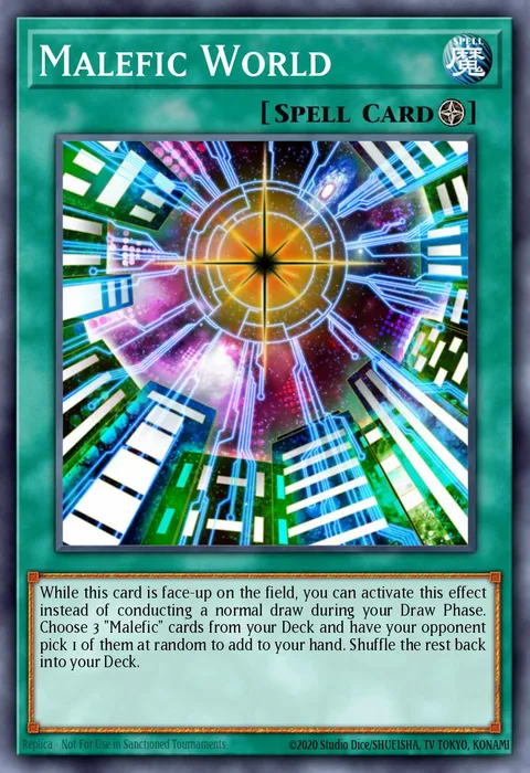Malefic World trading card
