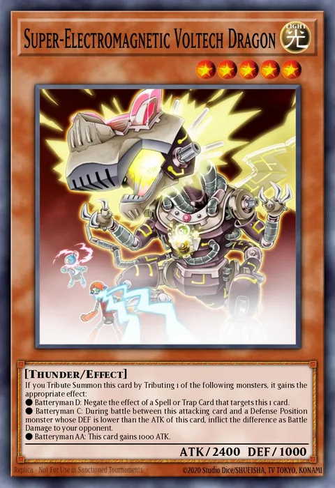 Super-Electromagnetic Voltech Dragon trading card