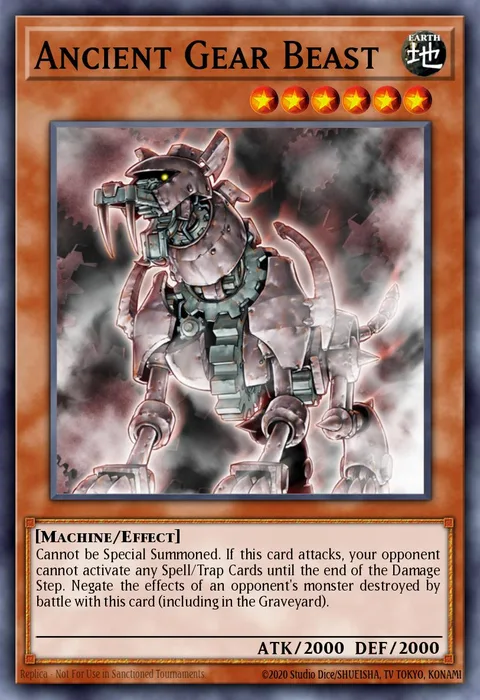 Ancient Gear Beast trading card