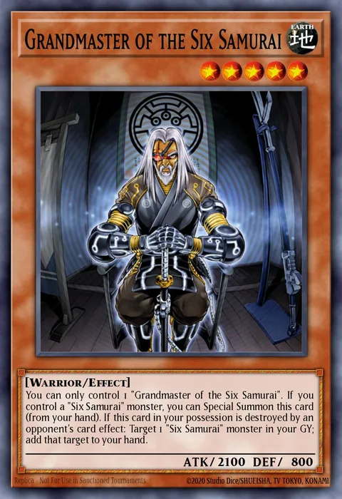 Grandmaster of the Six Samurai trading card