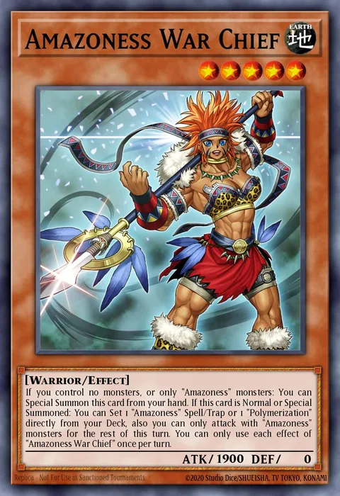 Amazoness War Chief trading card