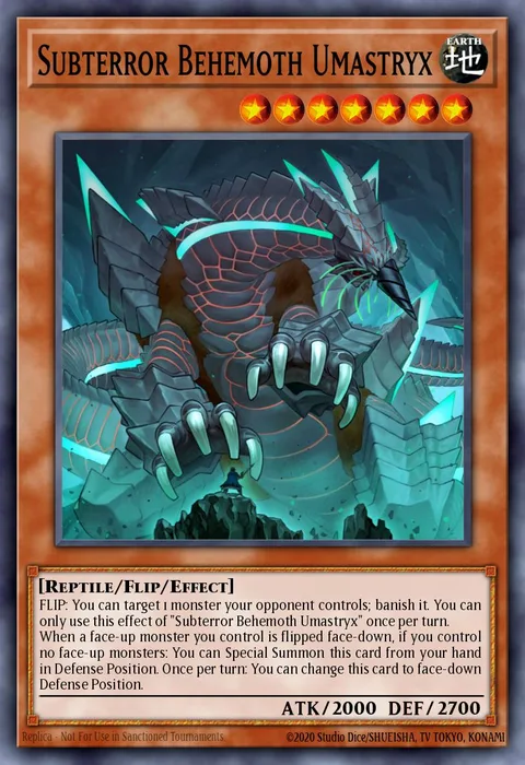 Subterror Behemoth Umastryx trading card