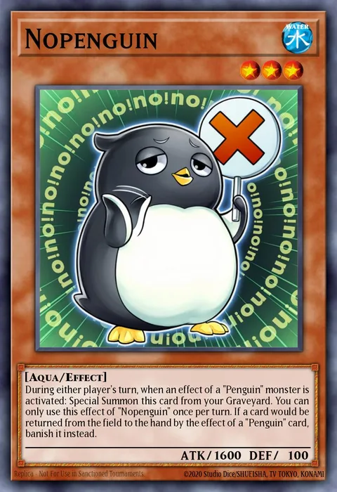 Nopenguin trading card