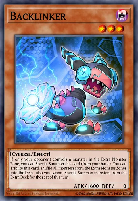 Backlinker trading card