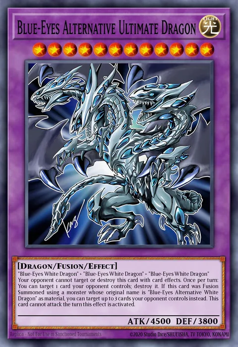 Blue-Eyes Alternative Ultimate Dragon trading card