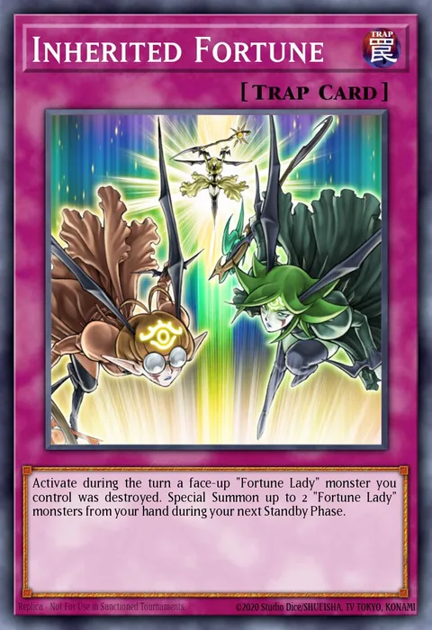 Inherited Fortune trading card