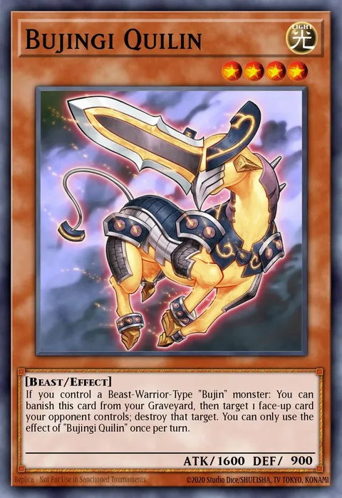 Bujingi Quilin trading card