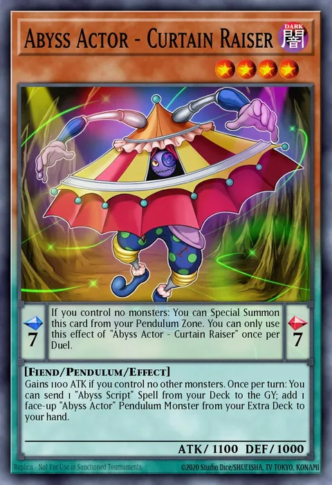 Abyss Actor - Curtain Raiser trading card
