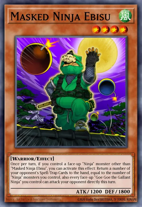 Masked Ninja Ebisu trading card