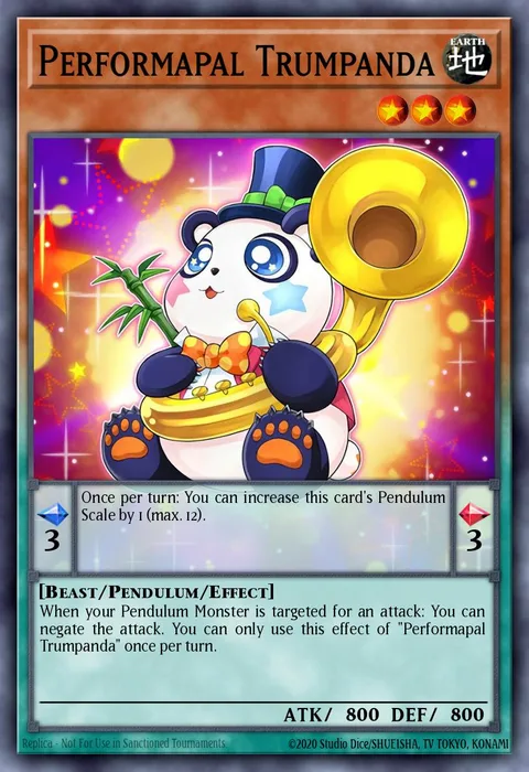 Performapal Trumpanda trading card