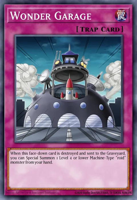 Wonder Garage trading card