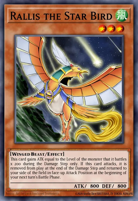 Rallis the Star Bird trading card