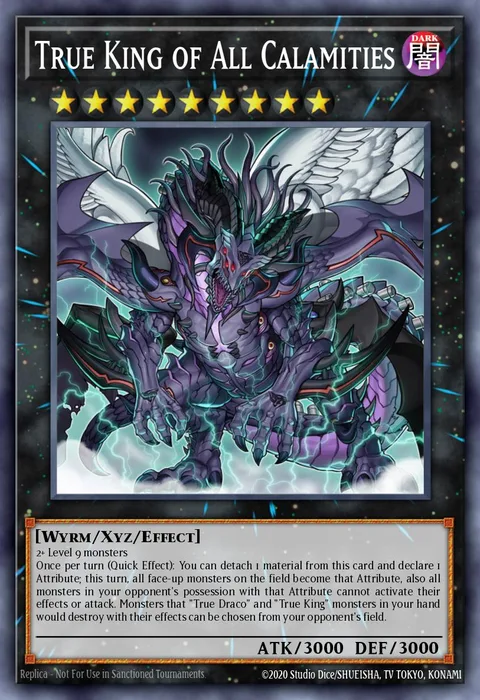 True King of All Calamities trading card