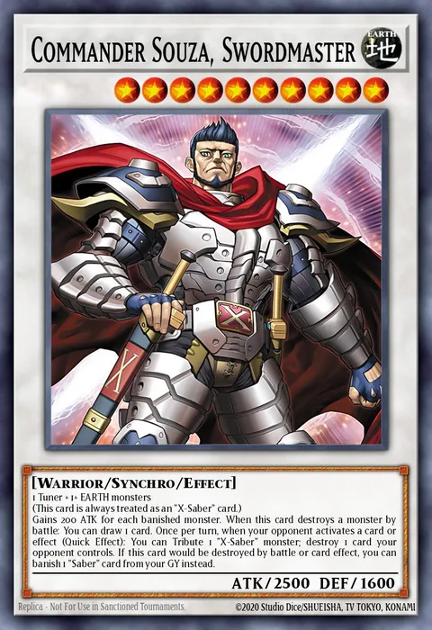 Commander Souza, Swordmaster trading card