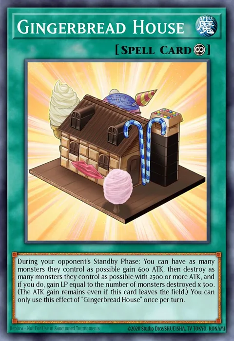Gingerbread House trading card