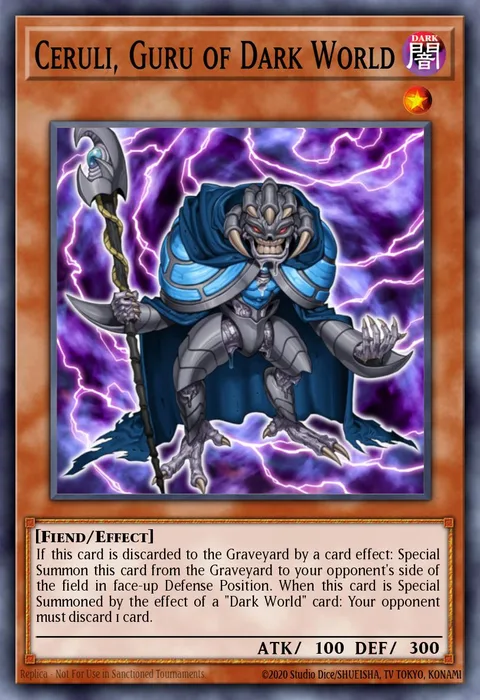Ceruli, Guru of Dark World trading card