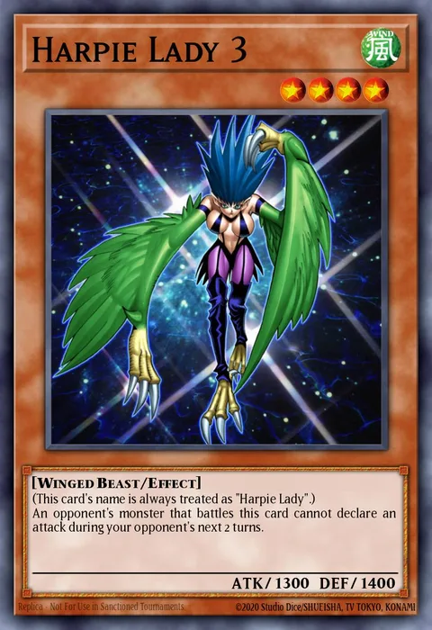 Harpie Lady 3 trading card