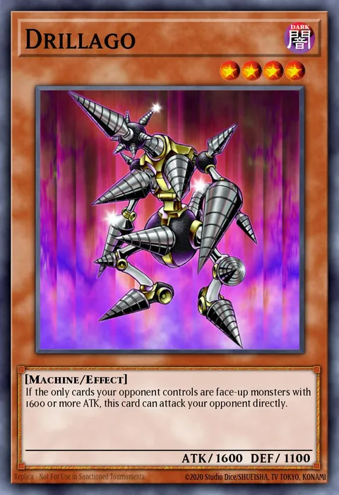 Drillago trading card