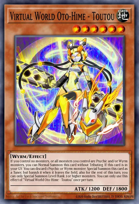 Virtual World Oto-Hime - Toutou trading card