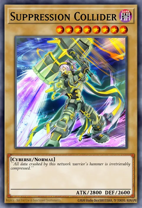 Suppression Collider trading card