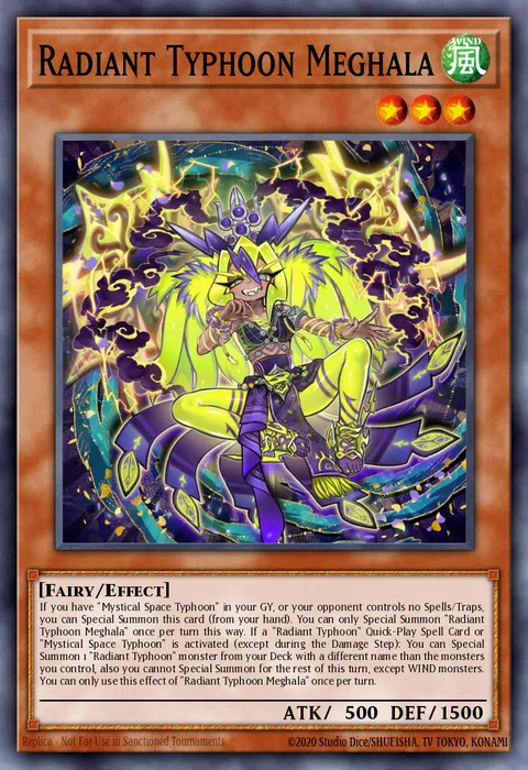 Radiant Typhoon Meghala trading card