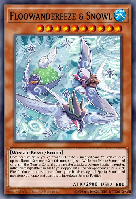 Floowandereeze & Snowl trading card