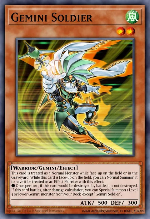Gemini Soldier trading card