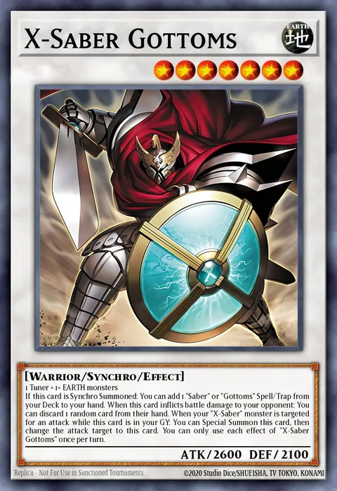 X-Saber Gottoms trading card