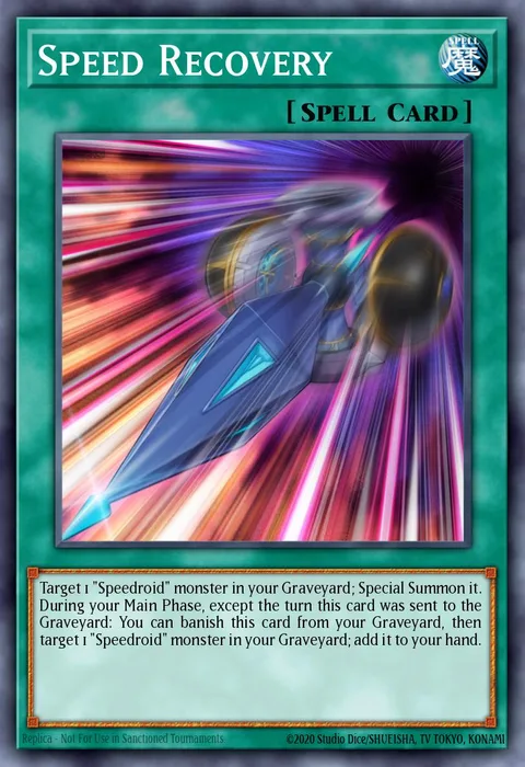 Speed Recovery trading card