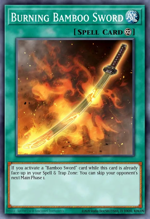 Burning Bamboo Sword trading card
