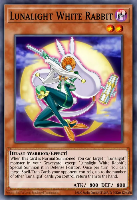 Lunalight White Rabbit trading card