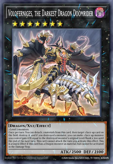 Voloferniges, the Darkest Dragon Doomrider trading card