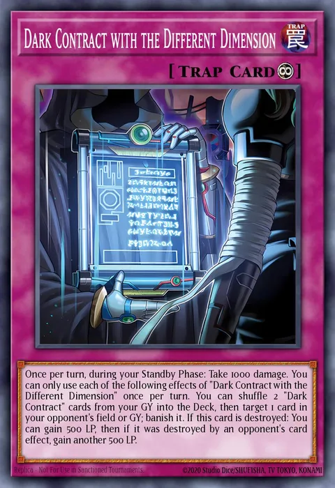 Dark Contract with the Different Dimension trading card