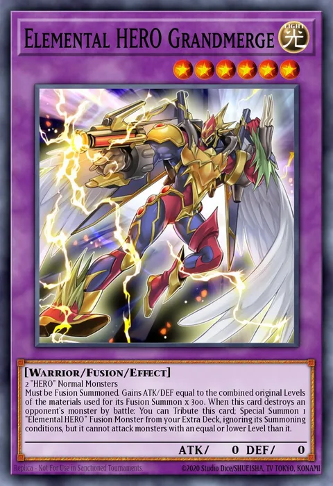Elemental HERO Grandmerge trading card