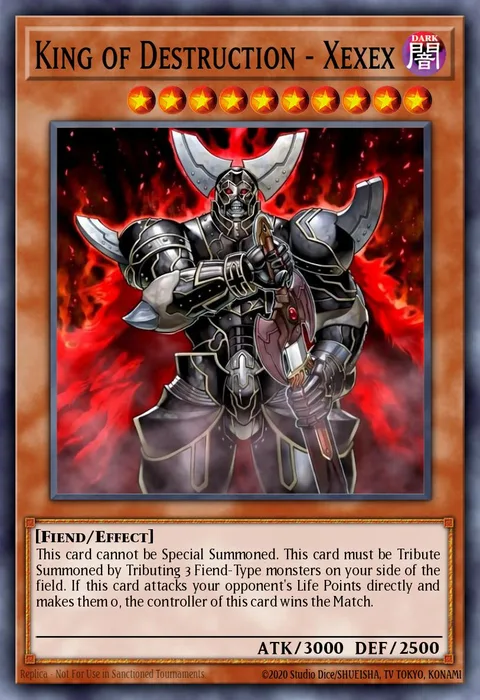 King of Destruction - Xexex trading card