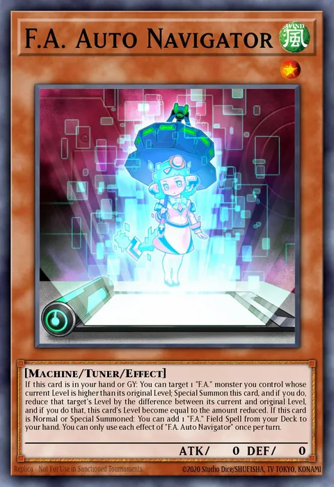 F.A. Auto Navigator trading card