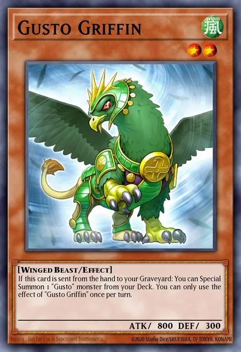 Gusto Griffin trading card