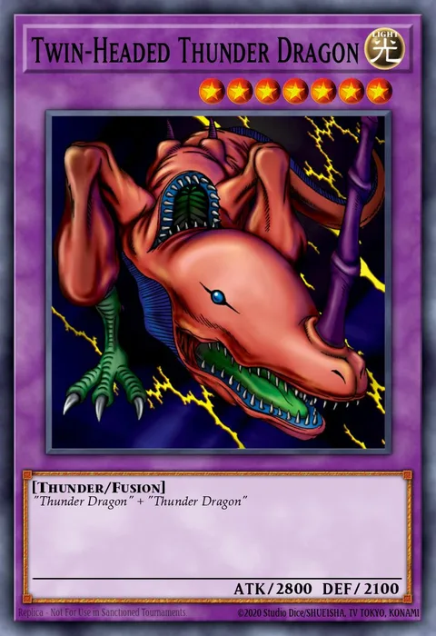 Twin-Headed Thunder Dragon trading card