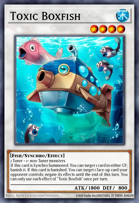 Toxic Boxfish trading card