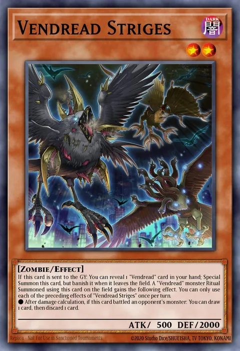 Vendread Striges trading card