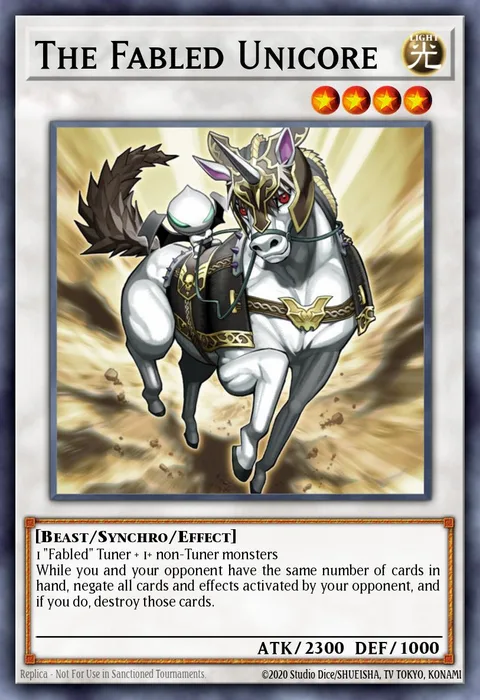 The Fabled Unicore trading card