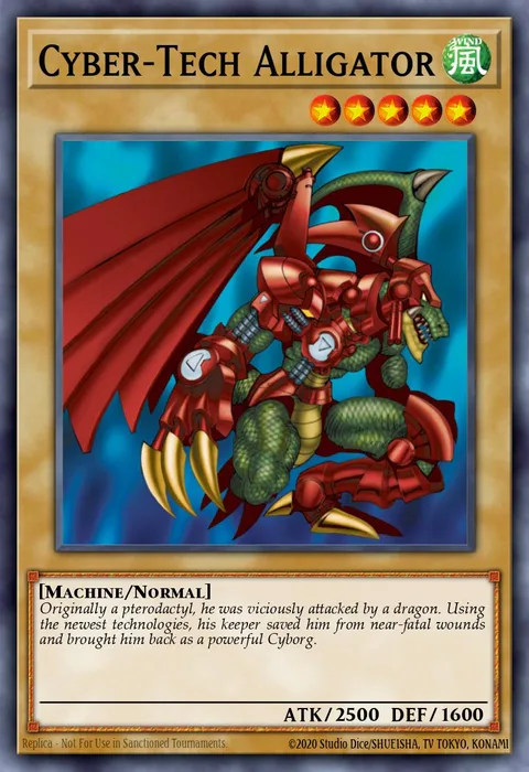 Cyber-Tech Alligator trading card