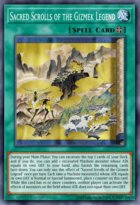 Sacred Scrolls of the Gizmek Legend trading card